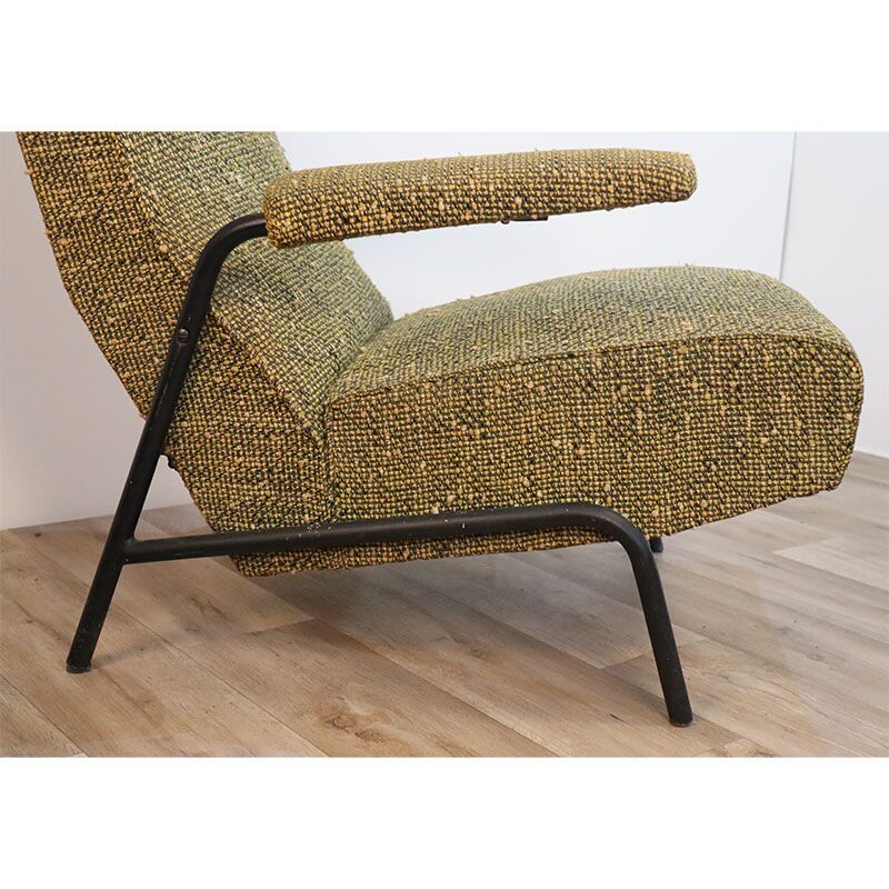 Vintage armchair by Guy Besnard, 1950s