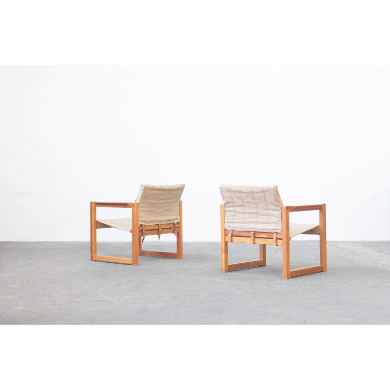 Pair of vintage lounge chairs by Karin Mobrin, 1960s