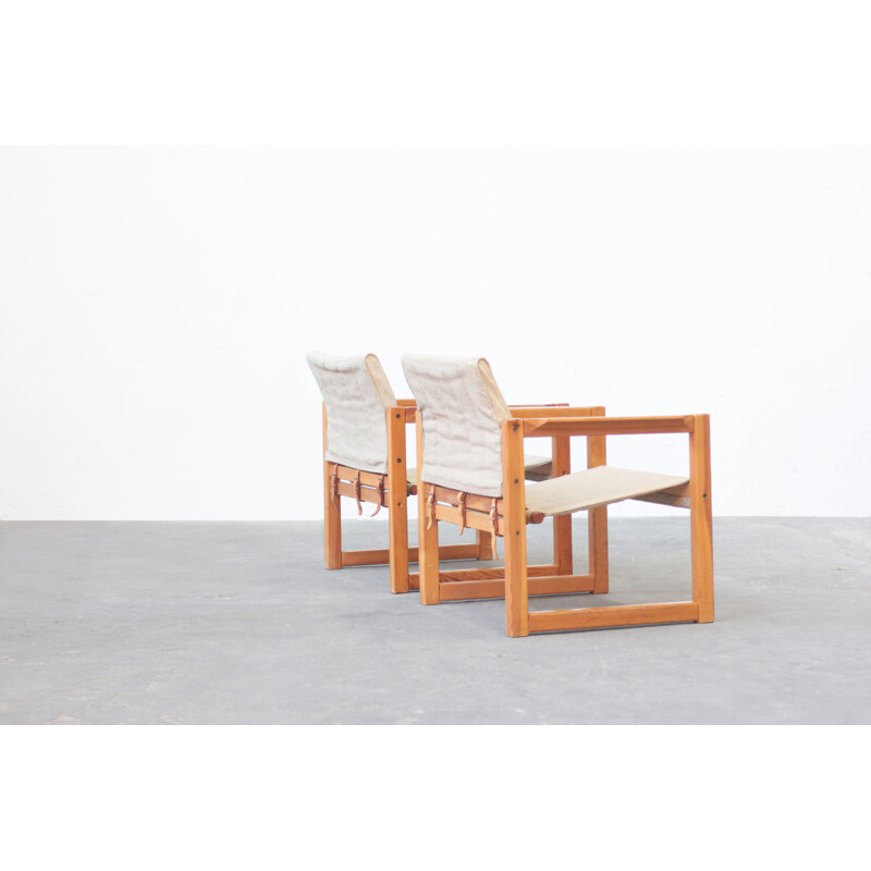 Pair of vintage lounge chairs by Karin Mobrin, 1960s