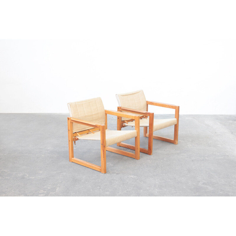 Pair of vintage lounge chairs by Karin Mobrin, 1960s