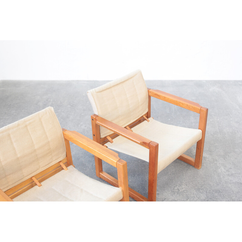 Pair of vintage lounge chairs by Karin Mobrin, 1960s