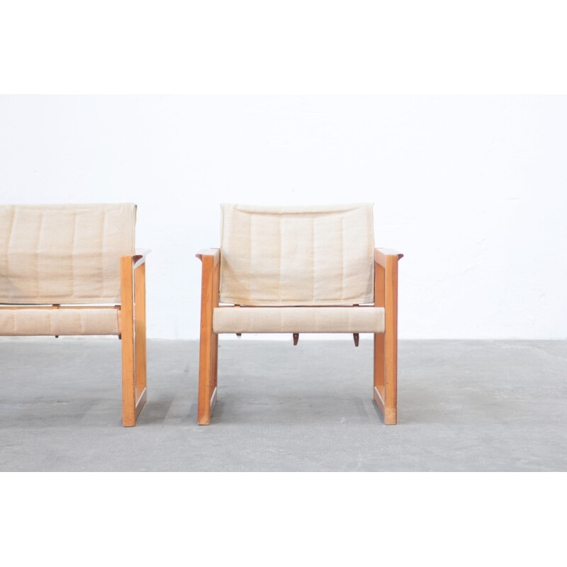 Pair of vintage lounge chairs by Karin Mobrin, 1960s