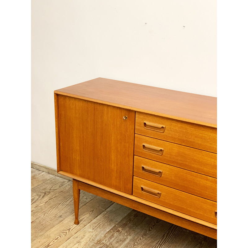 Vintage teakhouten dressoir, Denemarken 1950