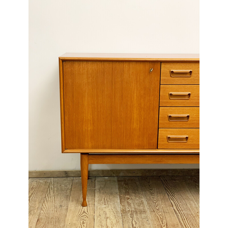 Vintage teakhouten dressoir, Denemarken 1950