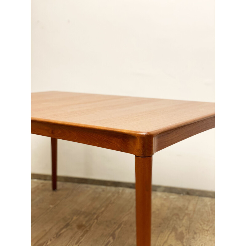 Table vintage extensible en teck par H.W. Klein pour Bramin, Danemark 1950