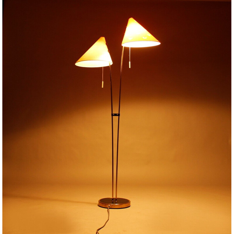 Vintage brass floor lamp, Germany 1965s