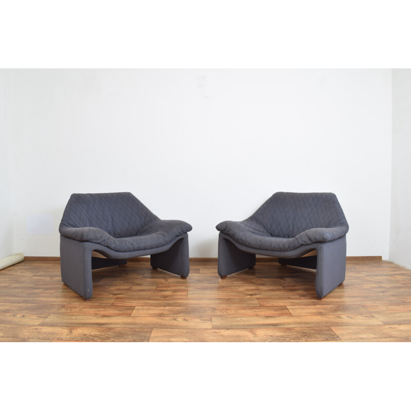 Pair of mid century lounge chairs by Pierre Paulin for Artifort, Netherlands 1970s