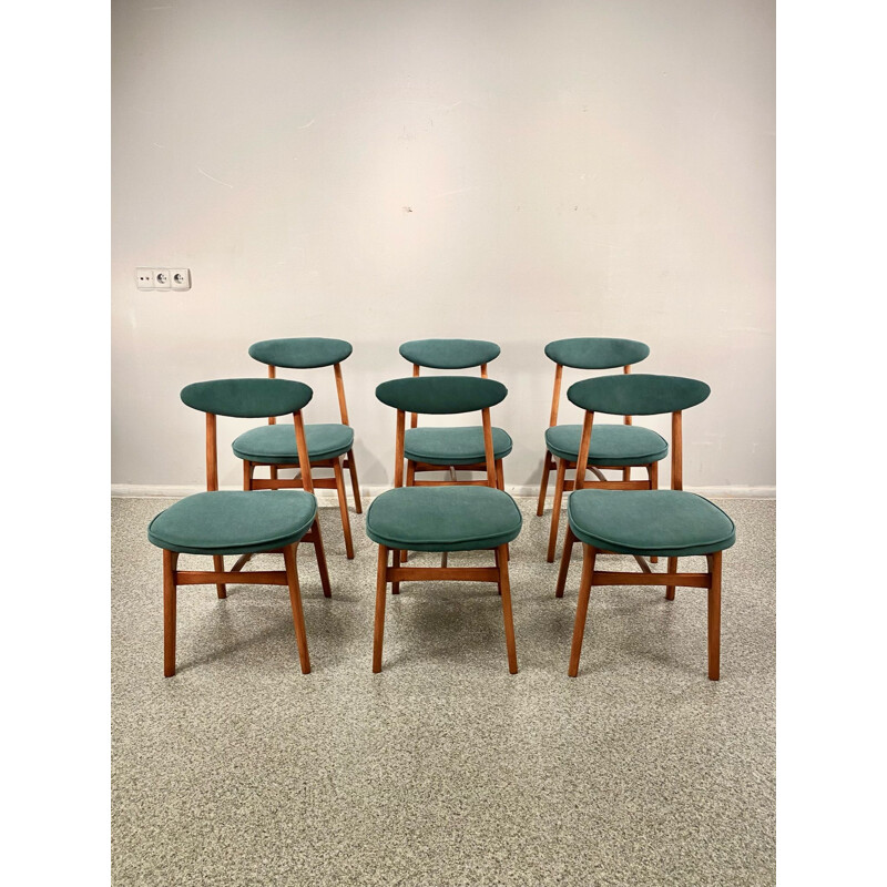 Set of 6 chairs vintage by T. Halas, 1960s