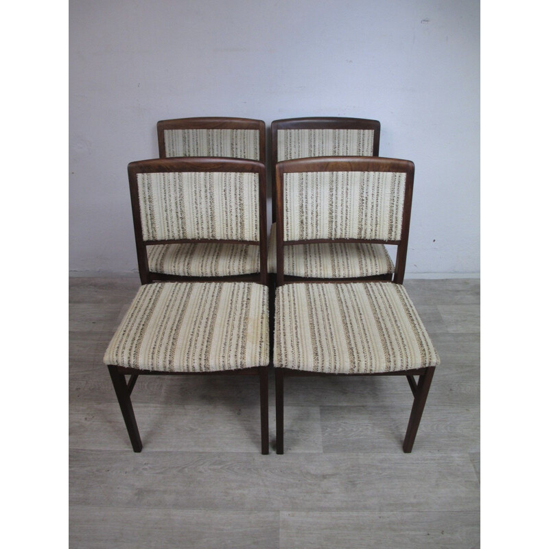 4 teak chairs vintage, Sweden 1970