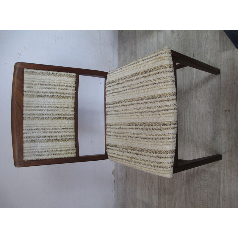 4 teak chairs vintage, Sweden 1970