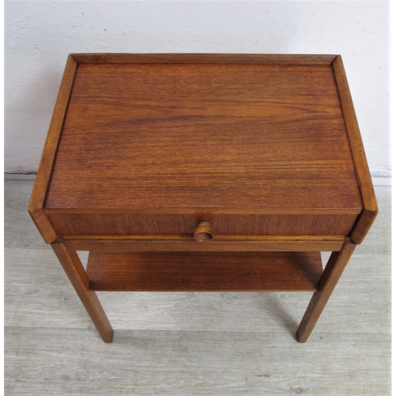 Mid century night stand with drawer, 1970s