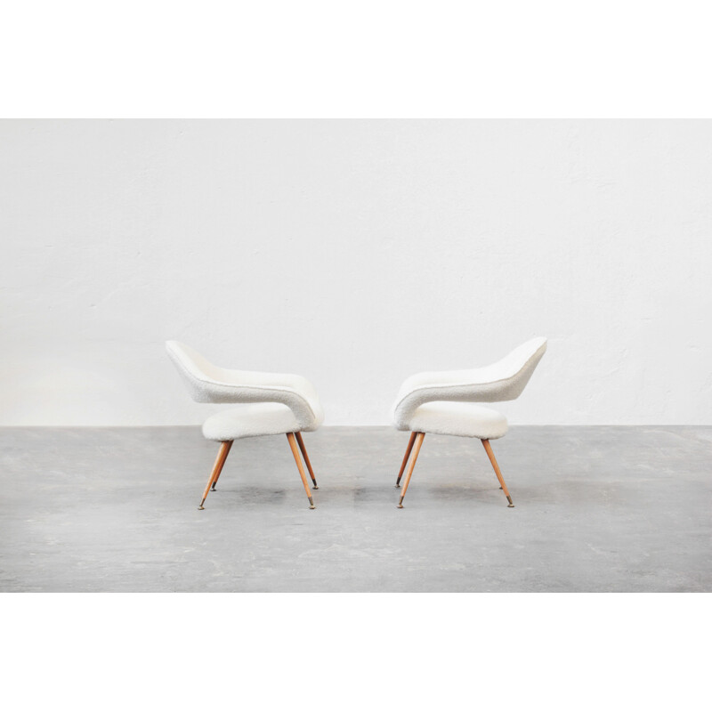 Pair of vintage lounges "DU 55 P" by Gastone Rinaldi, Italy 1954