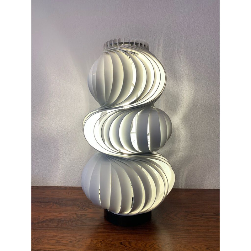 Lampe spirale Medusa vintage par Olaf von Bohr pour Ecolight, 1968