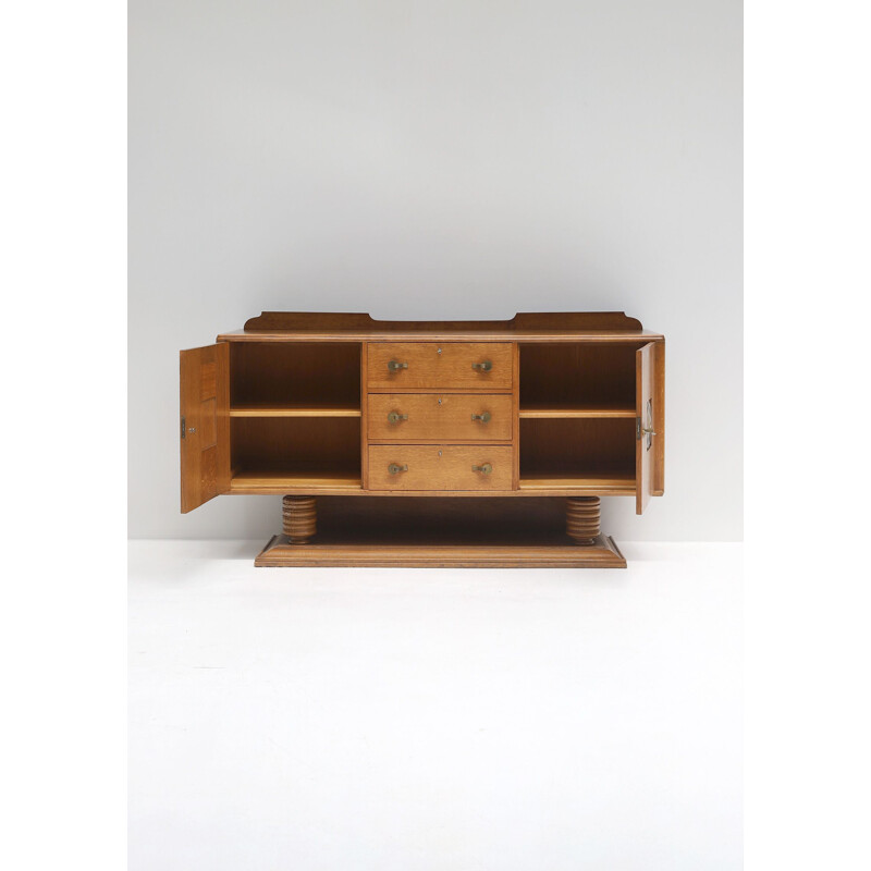 Vintage art deco sideboard in oak