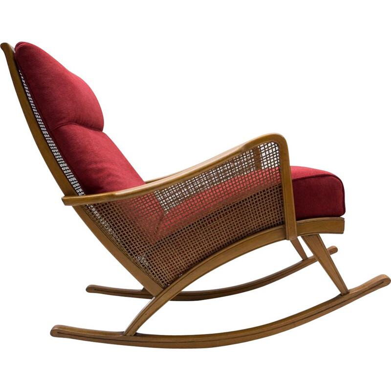 Chaise à bascule vintage, 1950