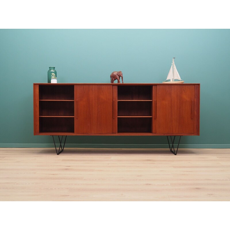 Mid-century teak veneer sideboard, Denmark 1970s