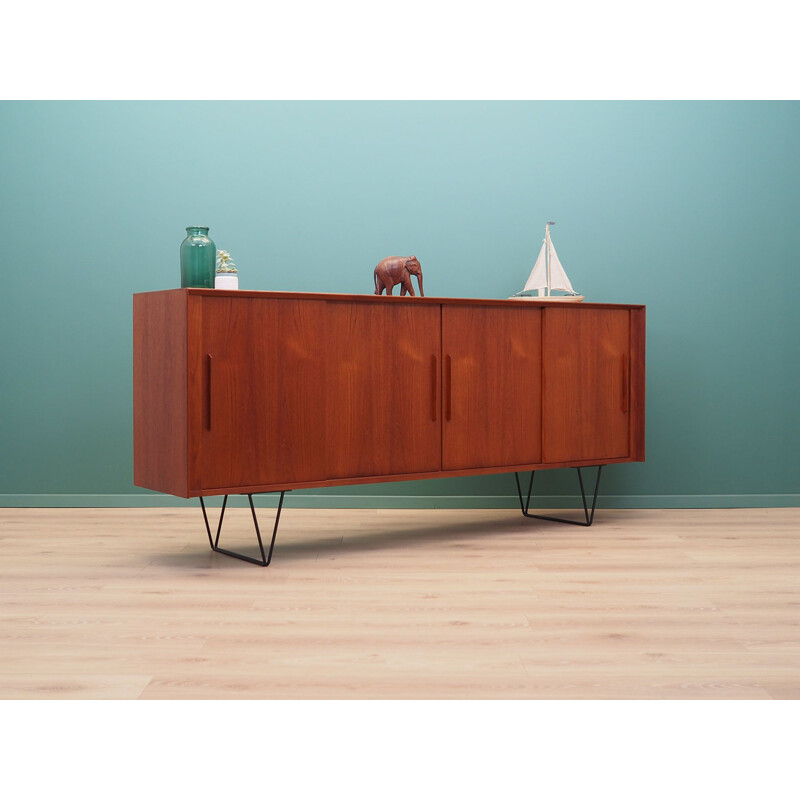 Mid-century teak veneer sideboard, Denmark 1970s