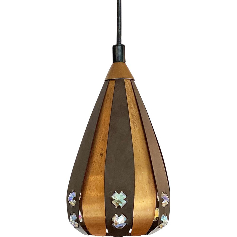 Vintage pendant light Droppen (The drop) by Werner Schou for Coronell Elektro, Denmark 1960s