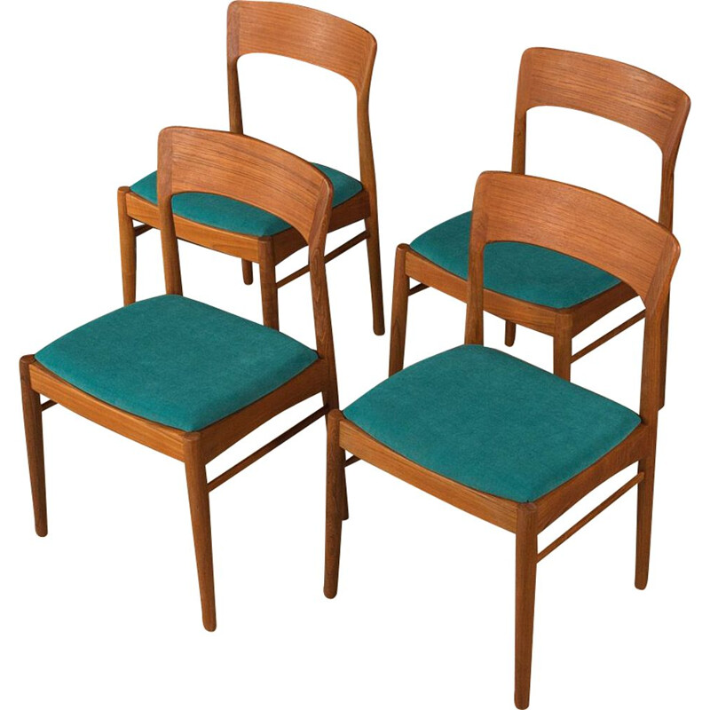 Ensemble de 4 chaises vintage par K.S.Møbler, Danemark 1960