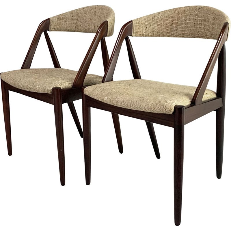 Pair of mid century  no 31 dining chair by Kai Kristiansen for Schou Andersen, 1960s