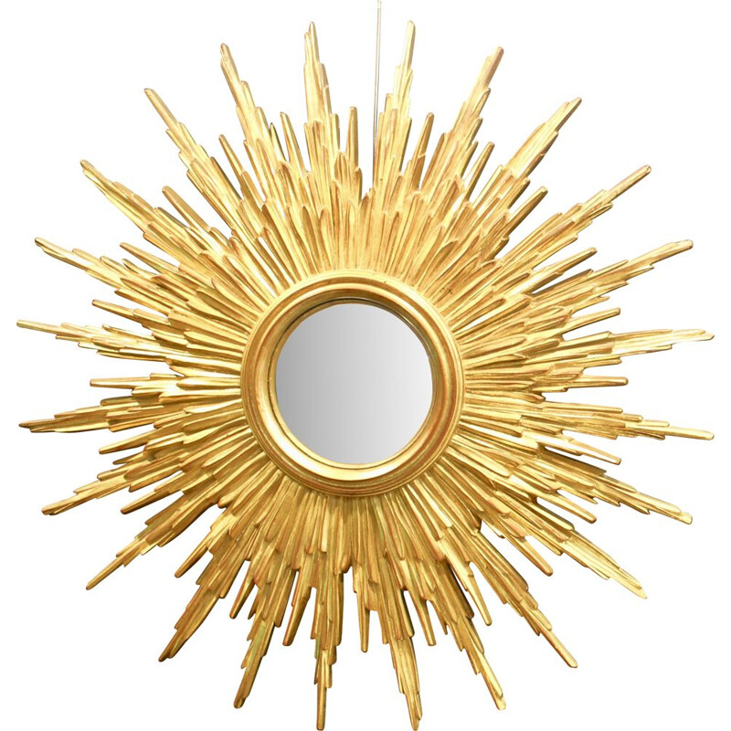 Mid century sunburst mirror