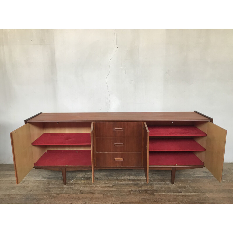 Mid-century scandinavian teak sideboard, 1960s