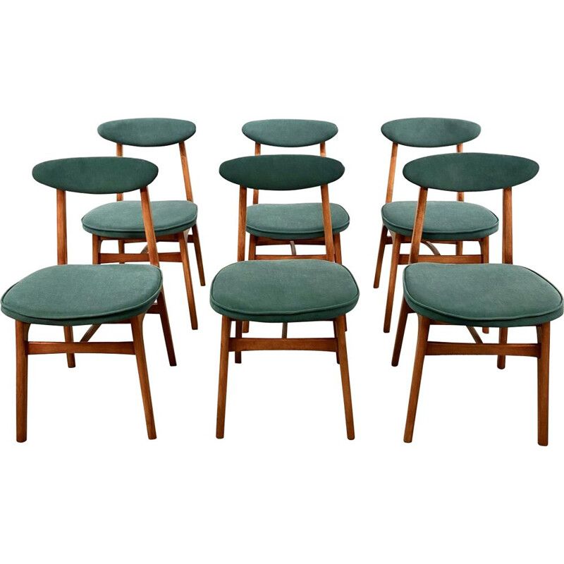 Ensemble de 6 chaises vintage par T. Halas, 1960