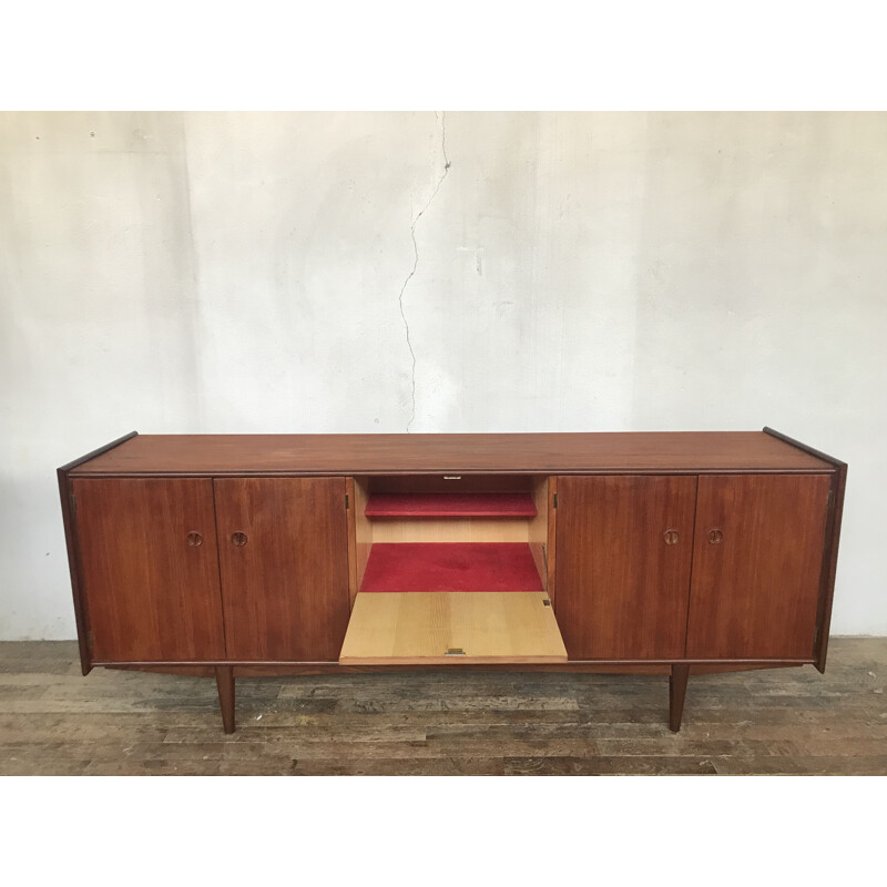 Mid-century scandinavian teak sideboard, 1960s