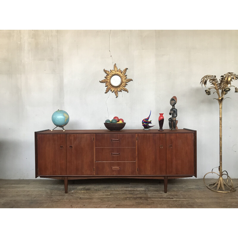 Mid-century scandinavian teak sideboard, 1960s