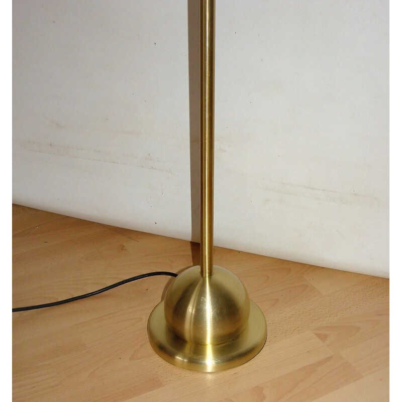 Vintage brushed aluminium floor lamp, 1980s