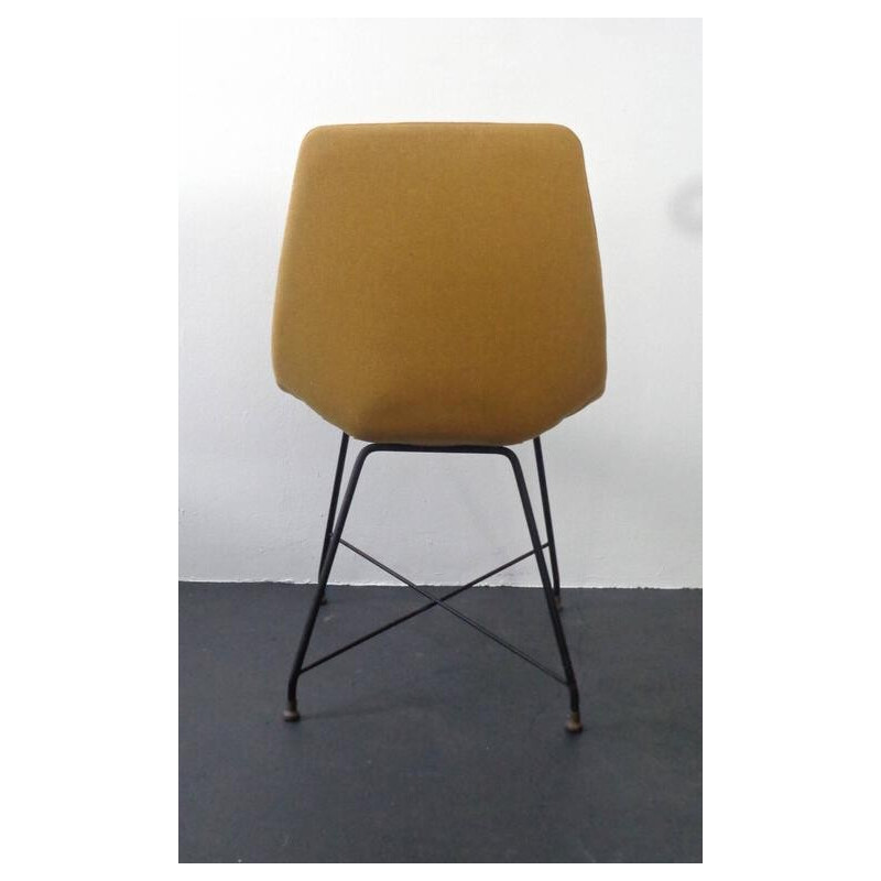 Saporiti "Aster" yellow chair, Augusto BOZZI - 1950s