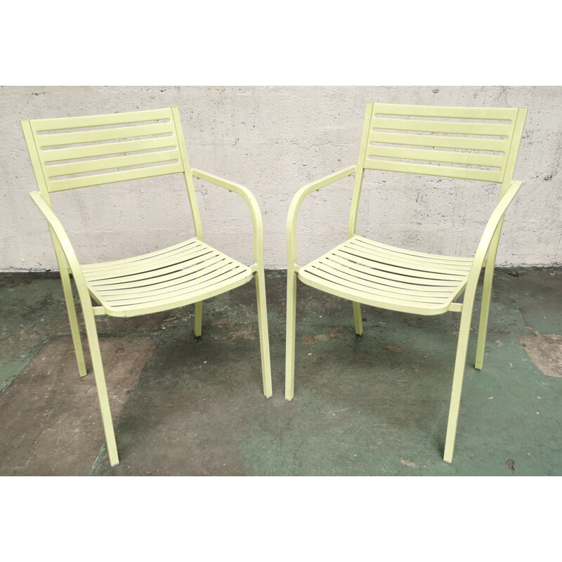 Paire de chaises de jardin vintage OMU