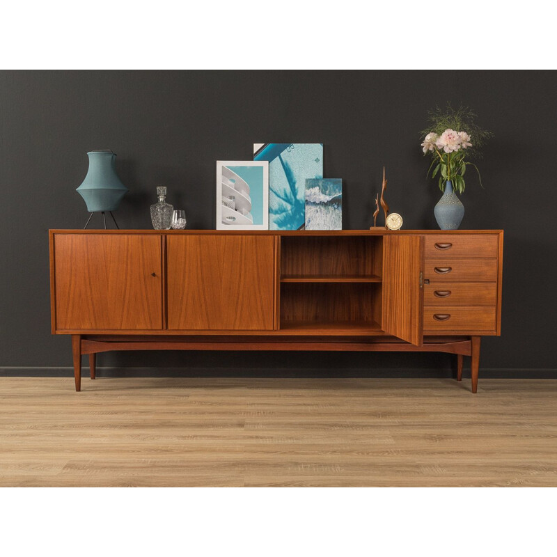 Vintage scandinavian solid wood design sideboard, 1960s