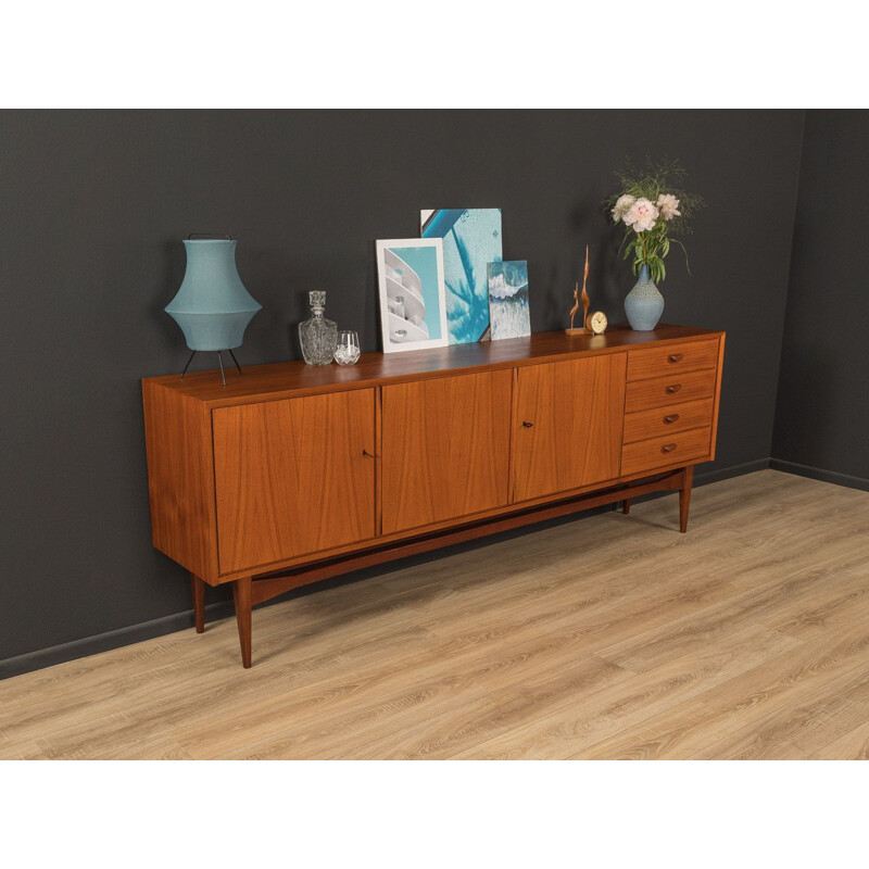 Vintage scandinavian solid wood design sideboard, 1960s