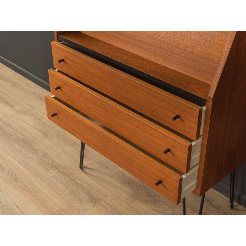 Vintage teak veneer desk, Germany 1960s