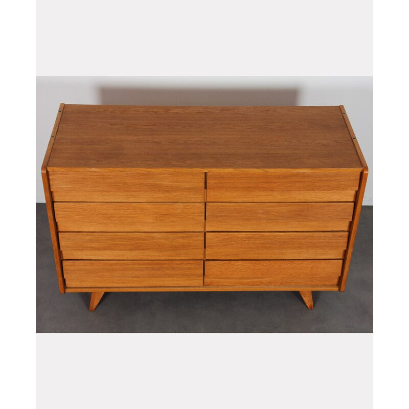 Vintage chest of drawers model U-453 with 8 drawers by Jiri Jiroutek, 1960s