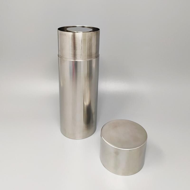 Vintage cocktail shaker with stainless steel ice bucket by Arne Jacobsen for Stelton, Denmark 1960