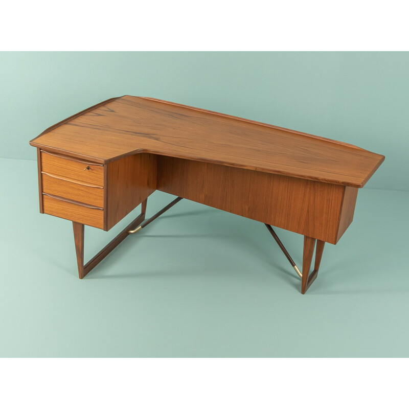 Bureau vintage Boomerang par Peter Løvig Nielsen, Danemark 1960