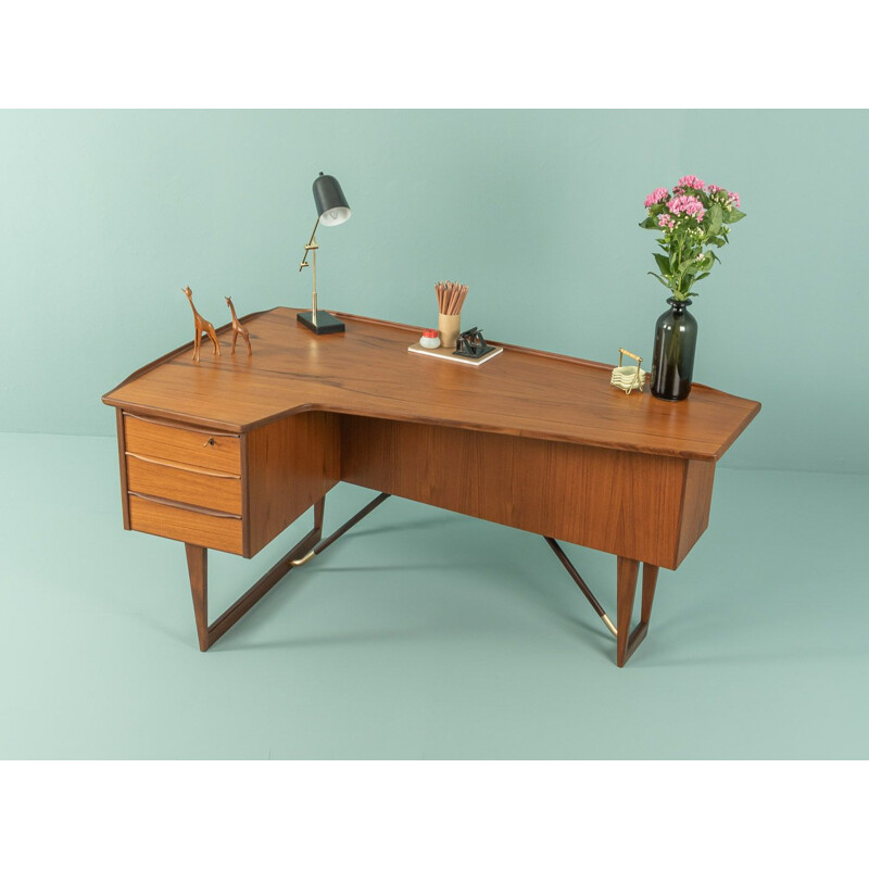 Bureau vintage Boomerang par Peter Løvig Nielsen, Danemark 1960