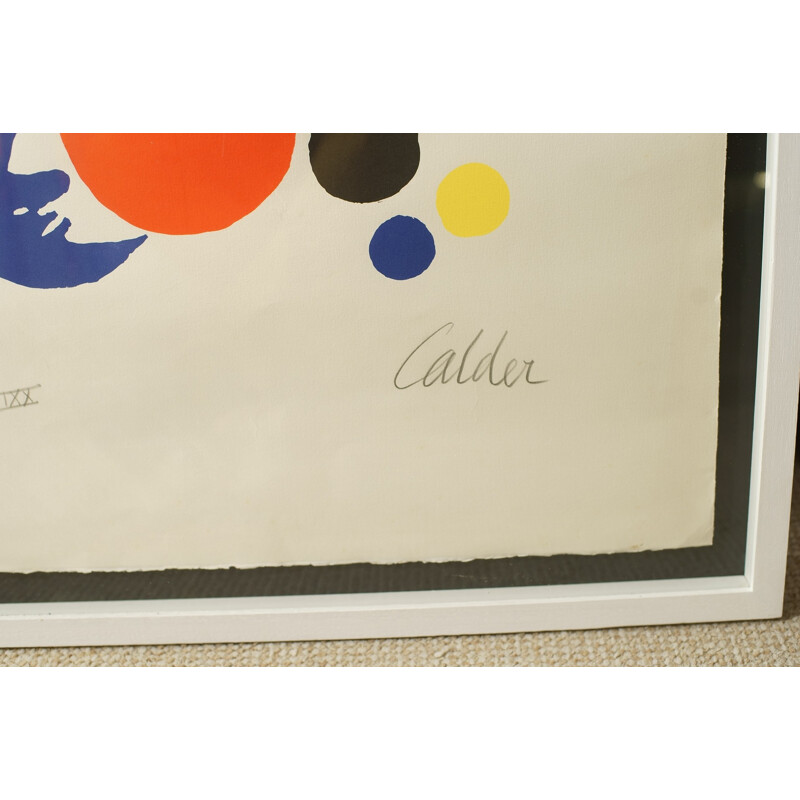 Lithography "Moon and Sphere", Alexander CALDER - 1970s