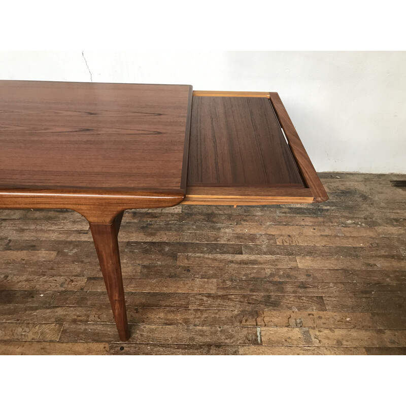 Vintage scandinavian danish teak table by Johannes Andersen for Uldum Mobelfabrik, 1960s