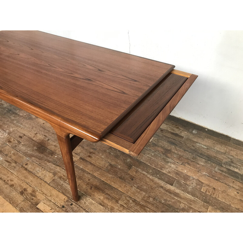 Vintage scandinavian danish teak table by Johannes Andersen for Uldum Mobelfabrik, 1960s