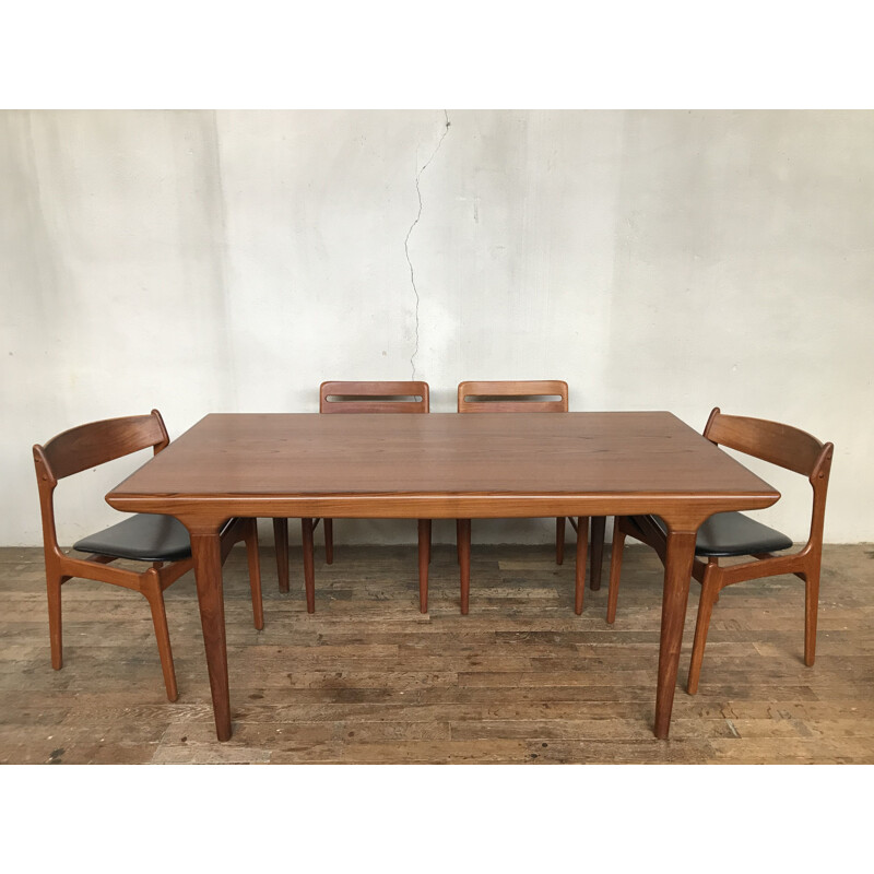 Vintage scandinavian danish teak table by Johannes Andersen for Uldum Mobelfabrik, 1960s