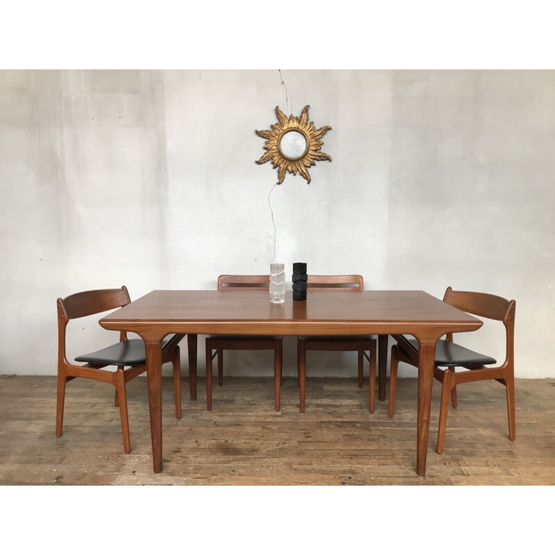 Vintage scandinavian danish teak table by Johannes Andersen for Uldum Mobelfabrik, 1960s