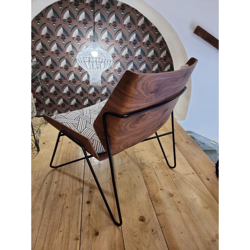 Vintage fauteuil hedendaagse uitgave Oxyo van Janine Abraham
