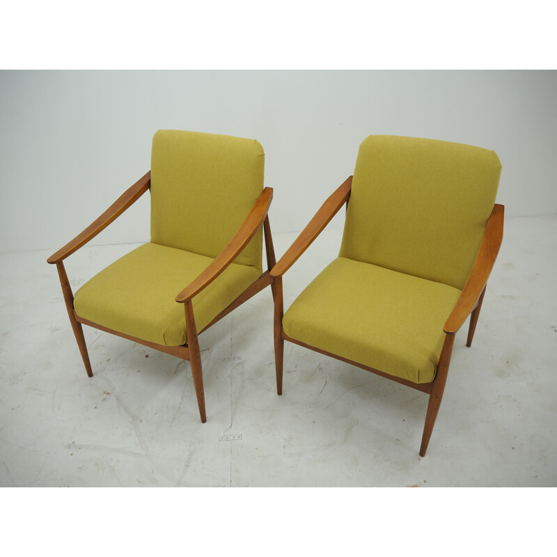 Pair of midcentury armchairs, Czechoslovakia 1960s