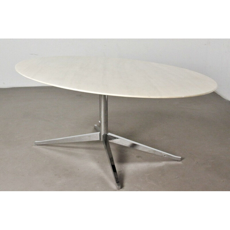 Mid-century Florence Knoll Calacatta marble table, 1960