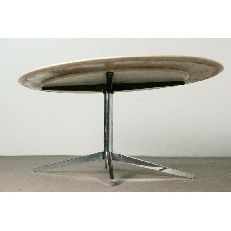 Grote vintage Calacatta marmeren tafel van Florence Knoll, 1960