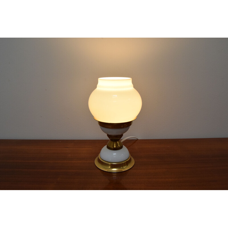 Mid-century table lamp by Jablonecke Sklarny, Czechoslovakia 1970's