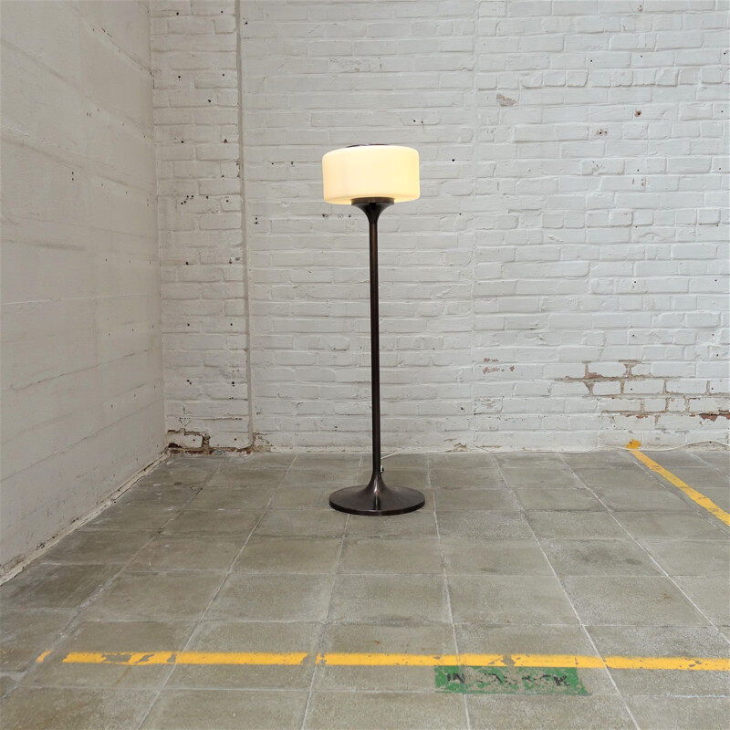 Vintage design copper floor lamp